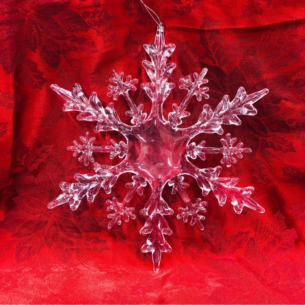 Large Clear Acrylic Snowflake - Picture 11 of 16